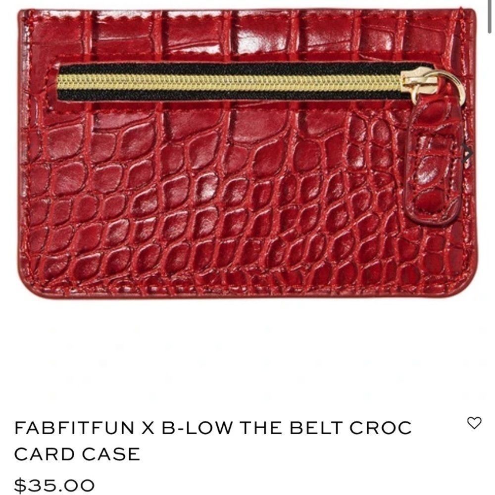 3/$20 - B-Low The Belt x FabFitFun Croc Card Case - Picture 1 of 3